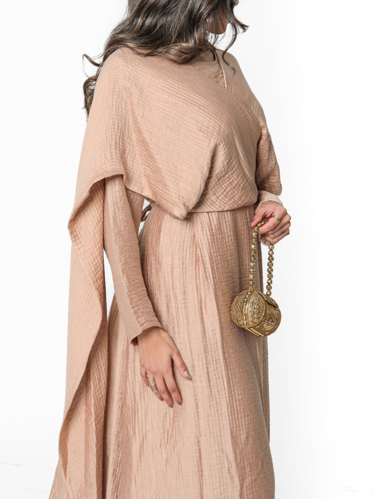 Double shawl Dress 🪷 (Last piece)