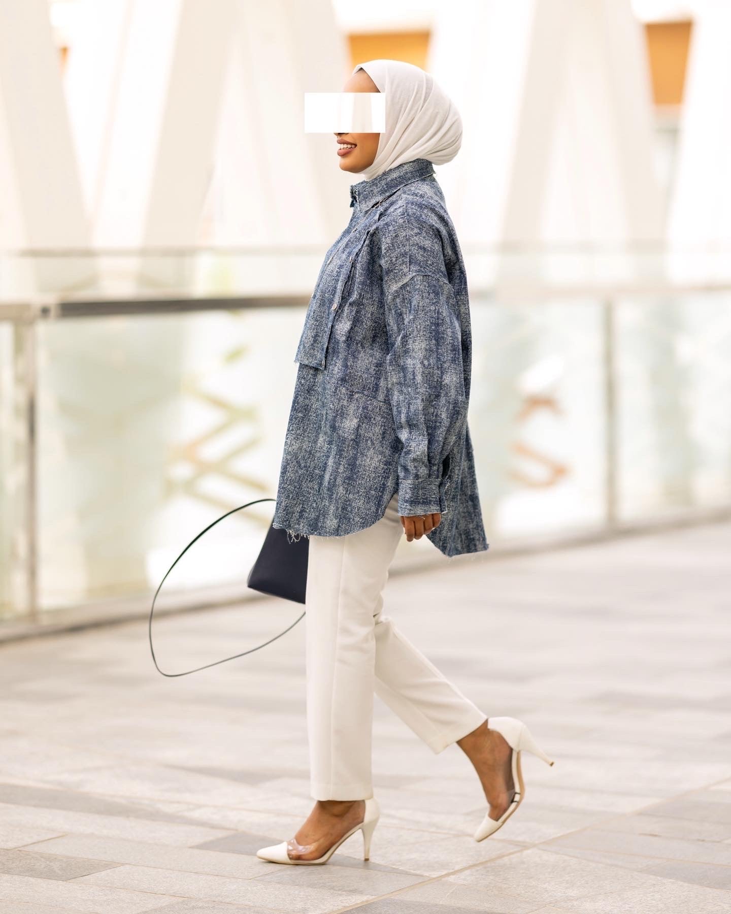 Oversized Blue Denim Shirt 💙✨