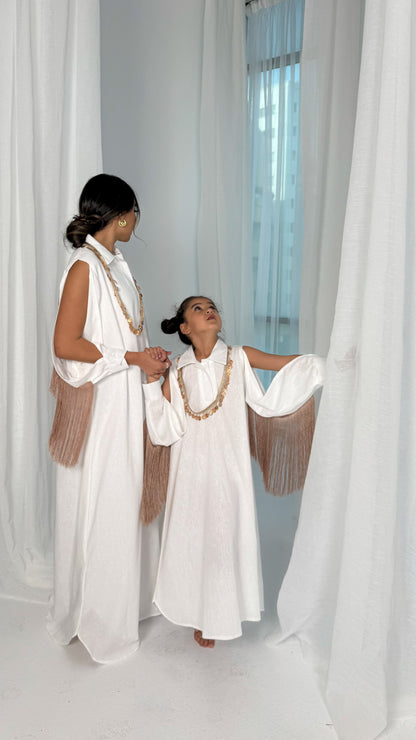 White Shirt Daraa Pink (kids)