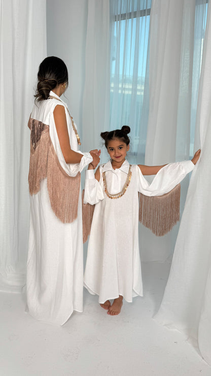 White Shirt Daraa Pink (kids)