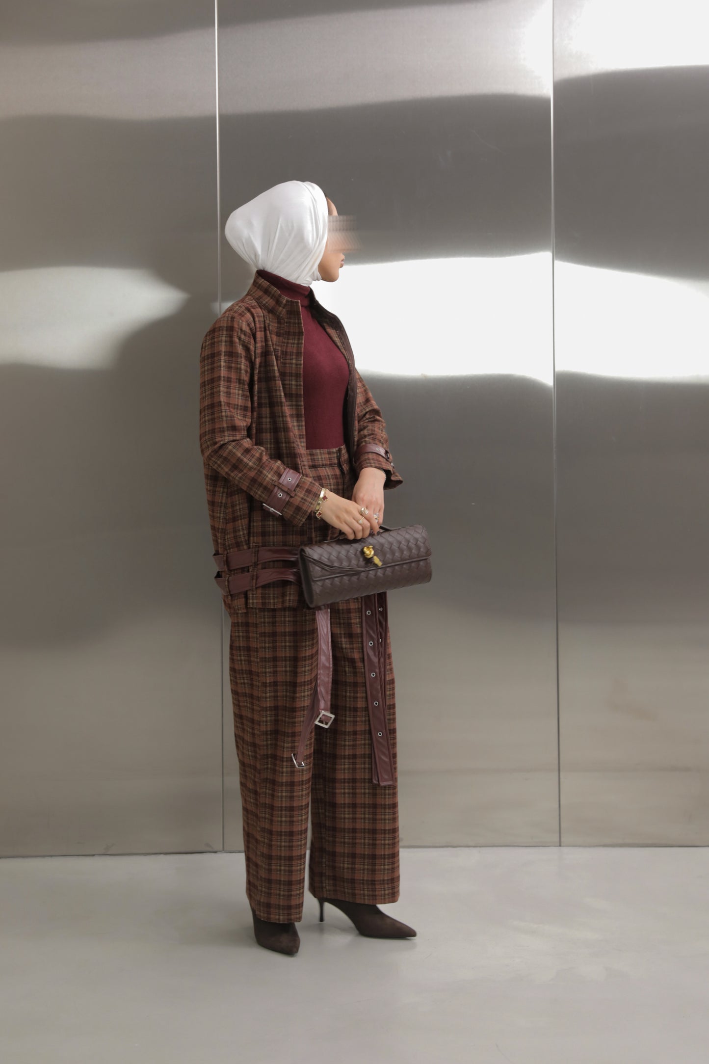 Strap Plaid Suit ✨