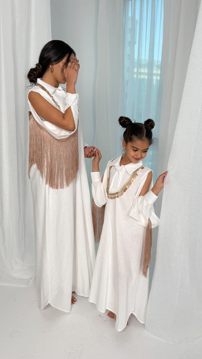 White Shirt Daraa Pink (kids)