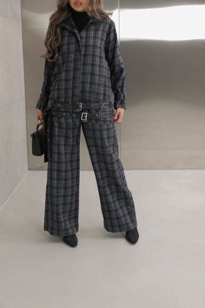 Strap Plaid Suit ✨