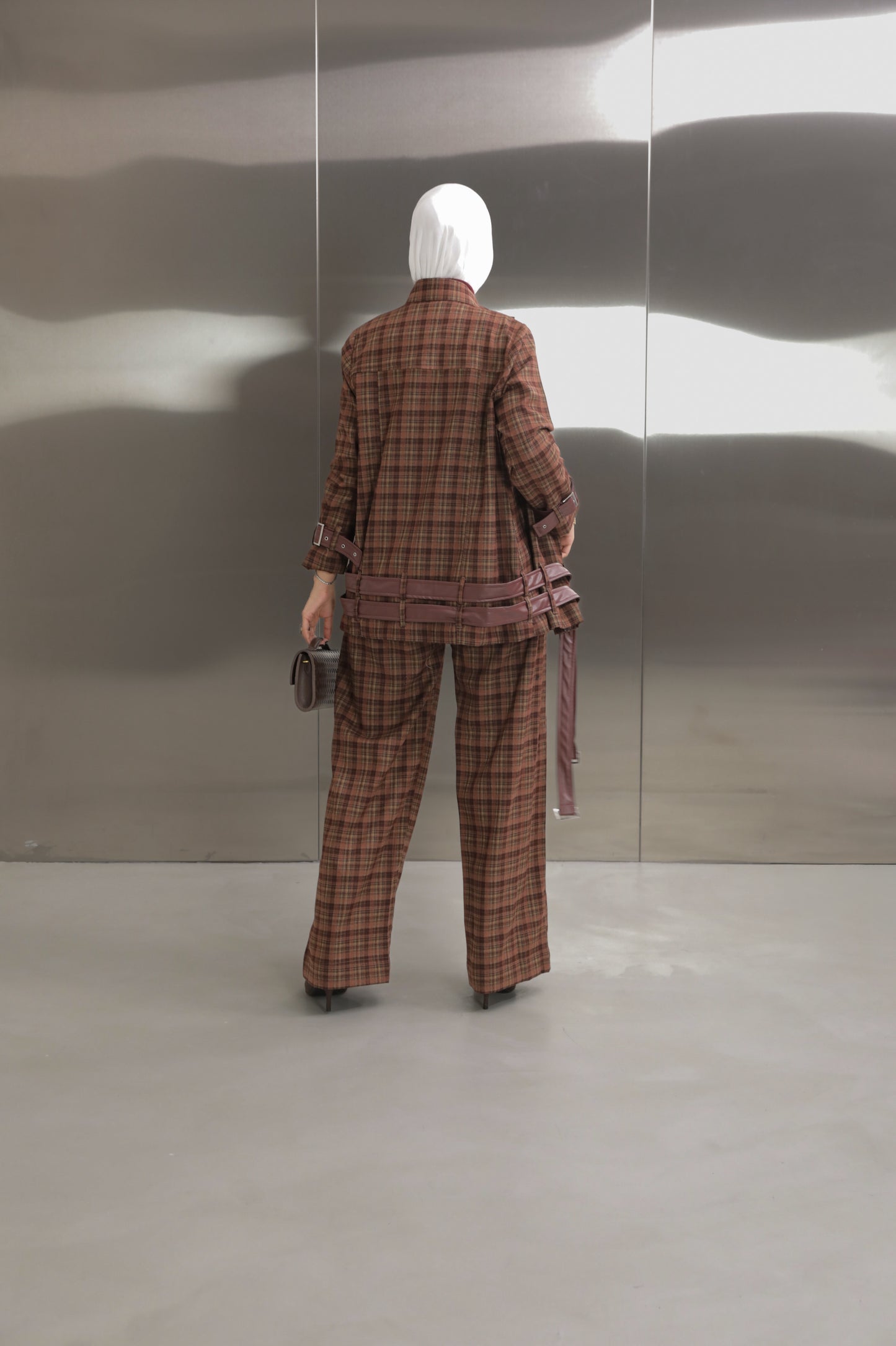 Strap Plaid Suit ✨