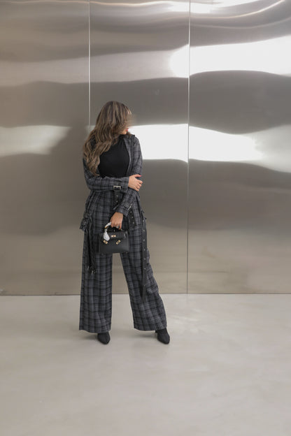 Strap Plaid Suit ✨