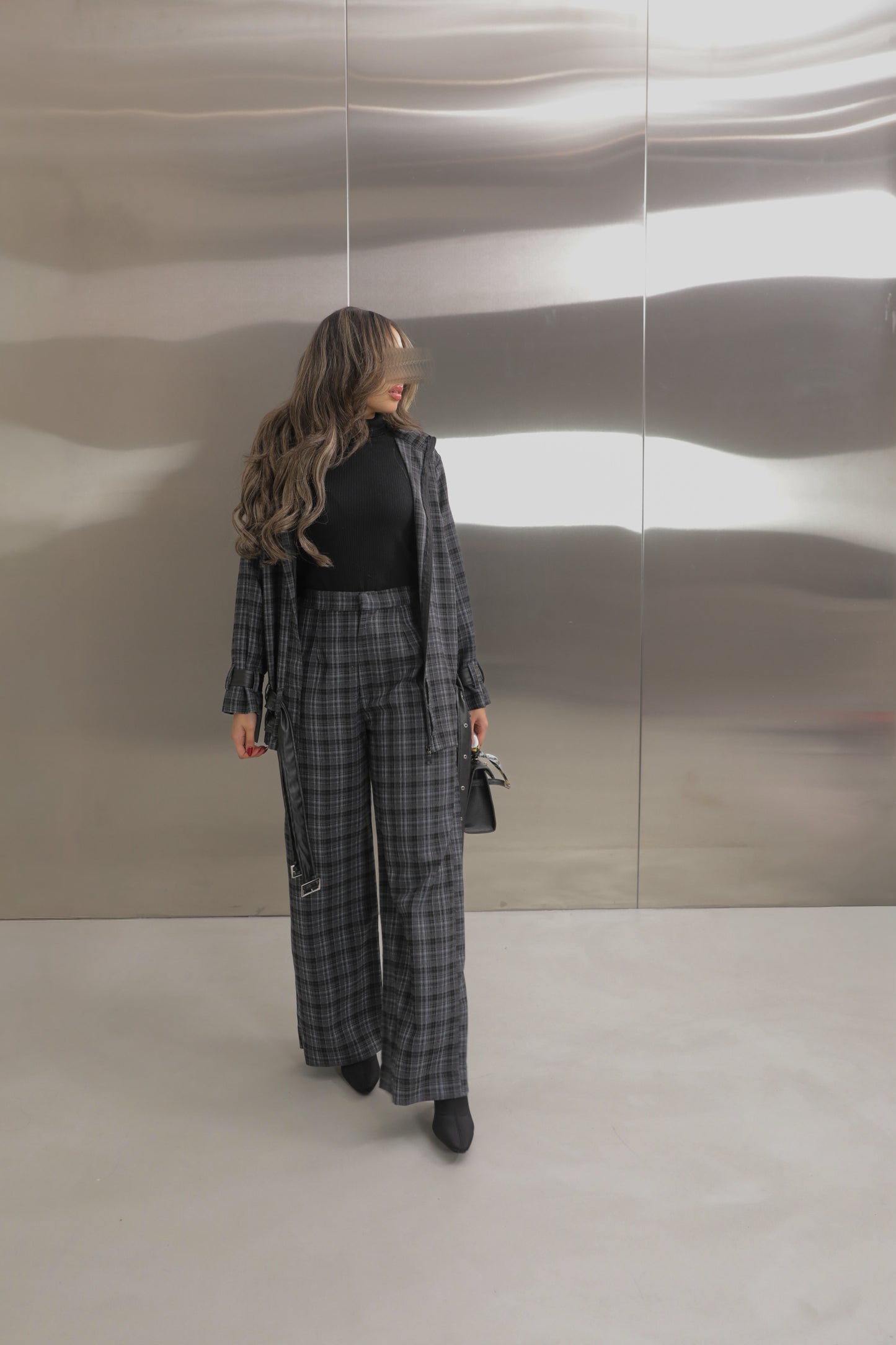 Strap Plaid Suit ✨