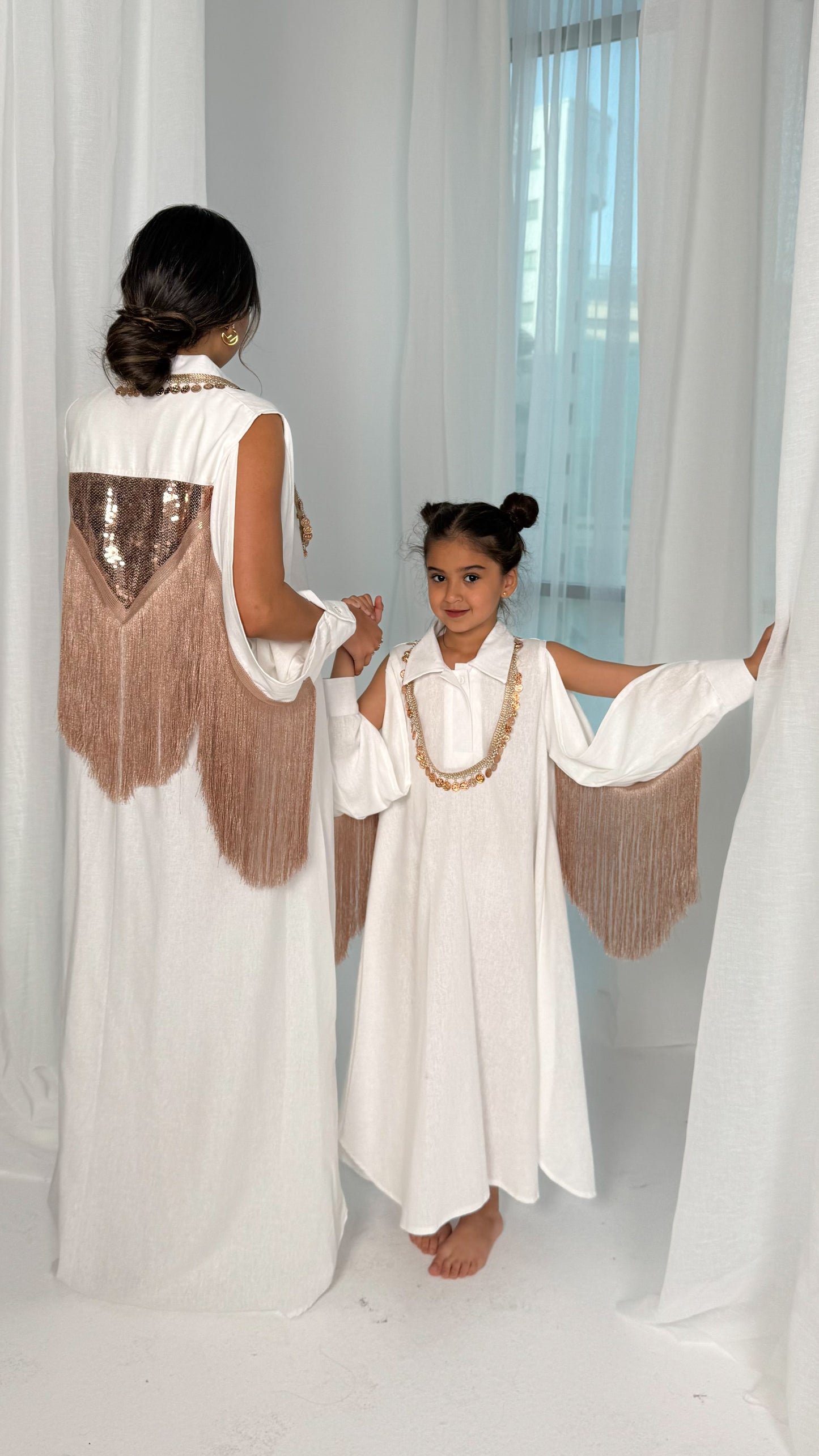 White Shirt Daraa Pink (kids)