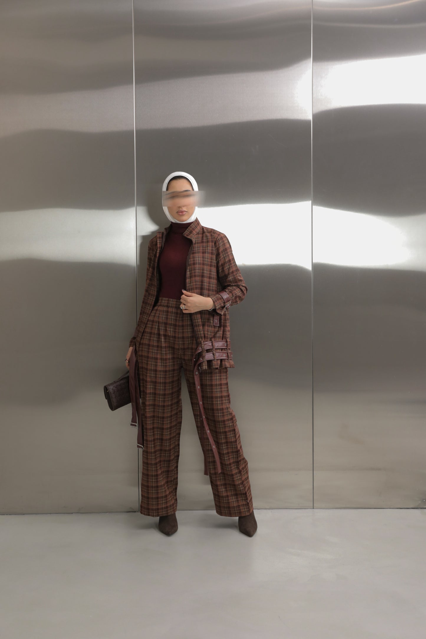 Strap Plaid Suit ✨