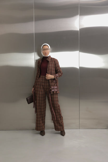 Strap Plaid Suit ✨