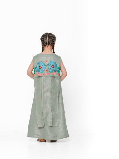 Shiny kaftan kids (تقدرين تطلبينها كم طويل )