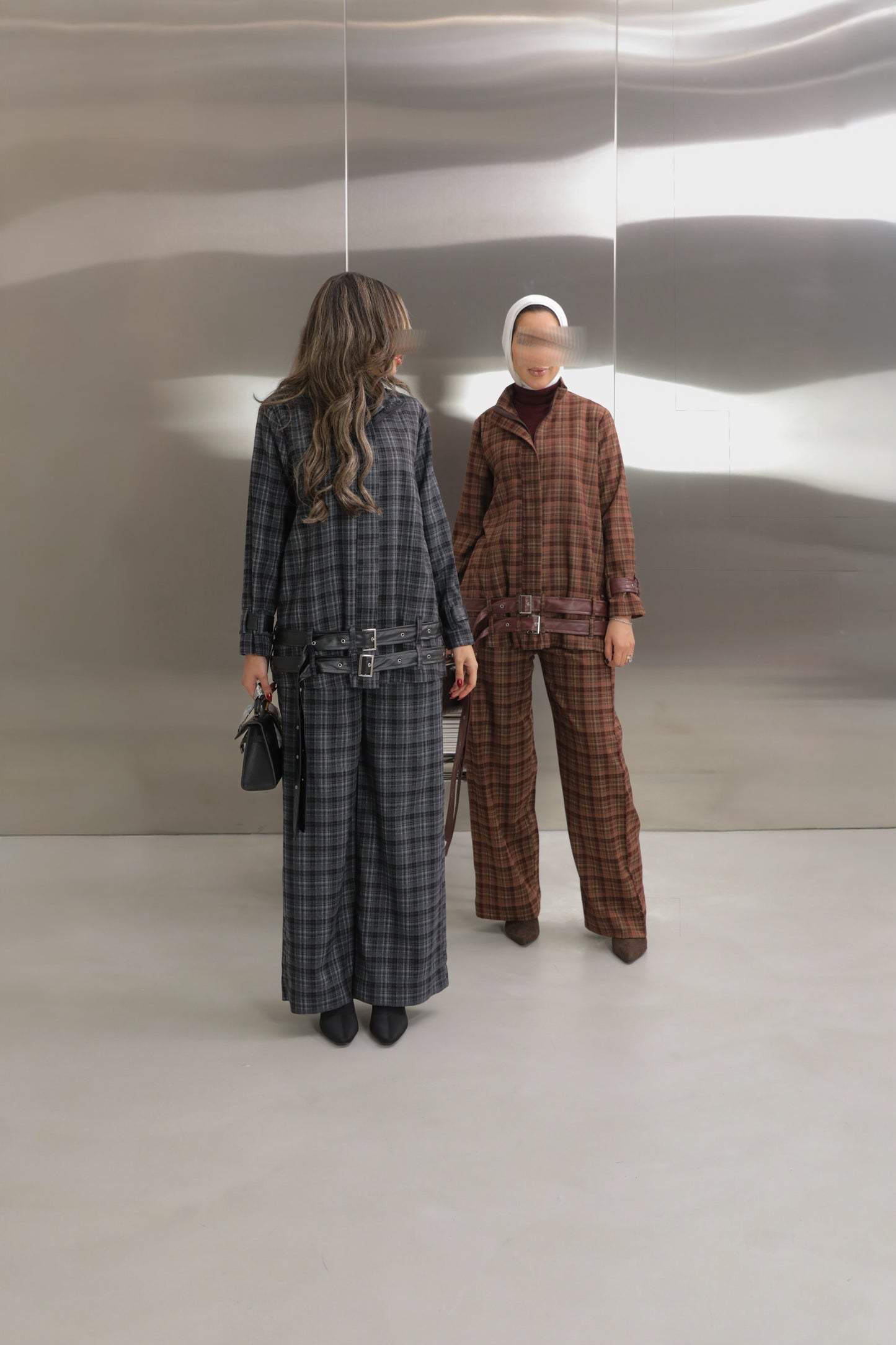 Strap Plaid Suit ✨