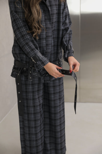 Strap Plaid Suit ✨