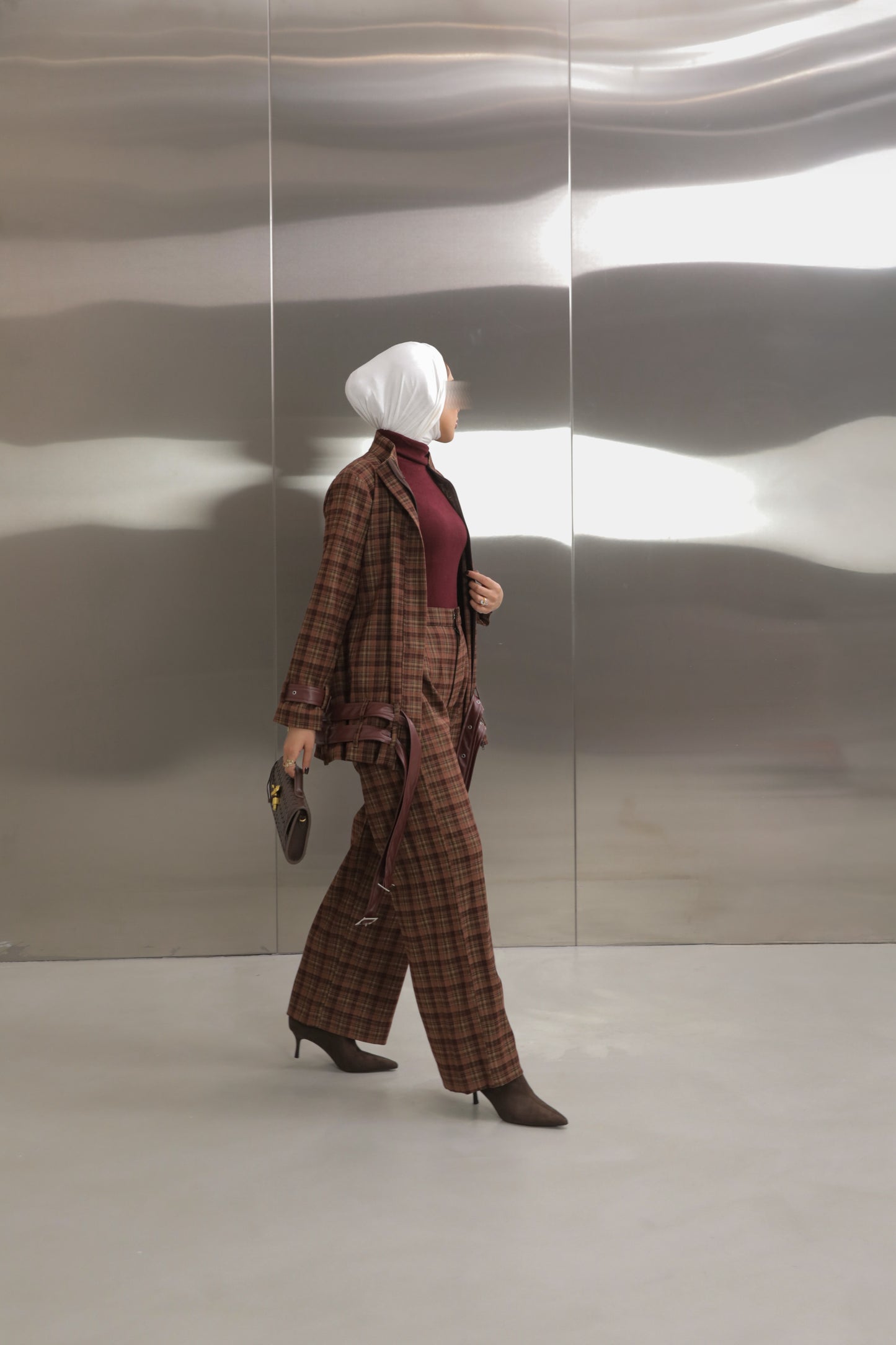 Strap Plaid Suit ✨