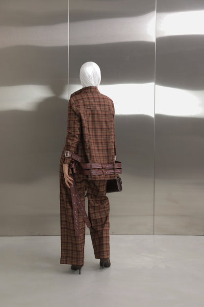 Strap Plaid Suit ✨