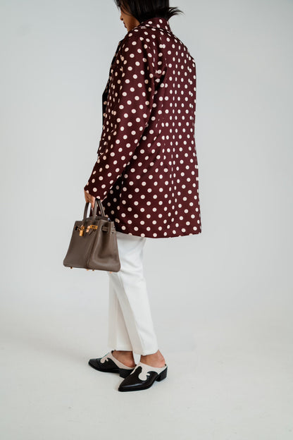 Polka Dot Blazer & Vest Set