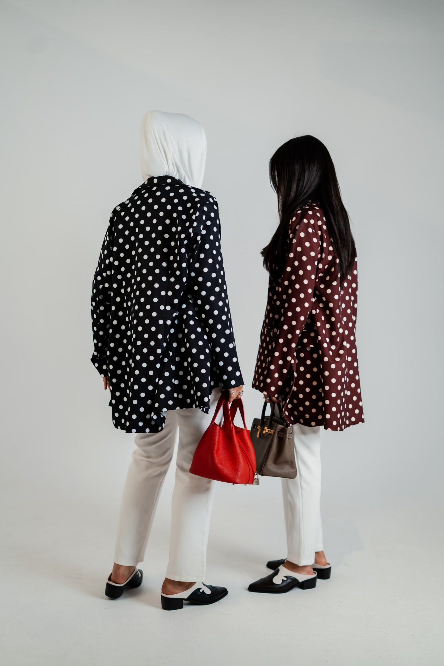Polka Dot Blazer & Vest Set