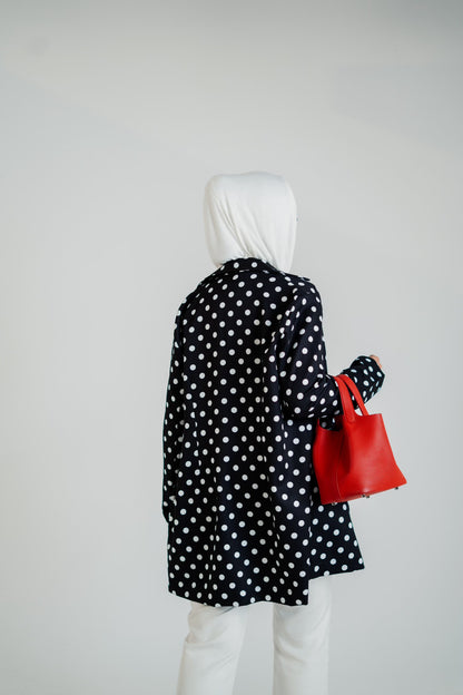 Polka Dot Blazer & Vest Set