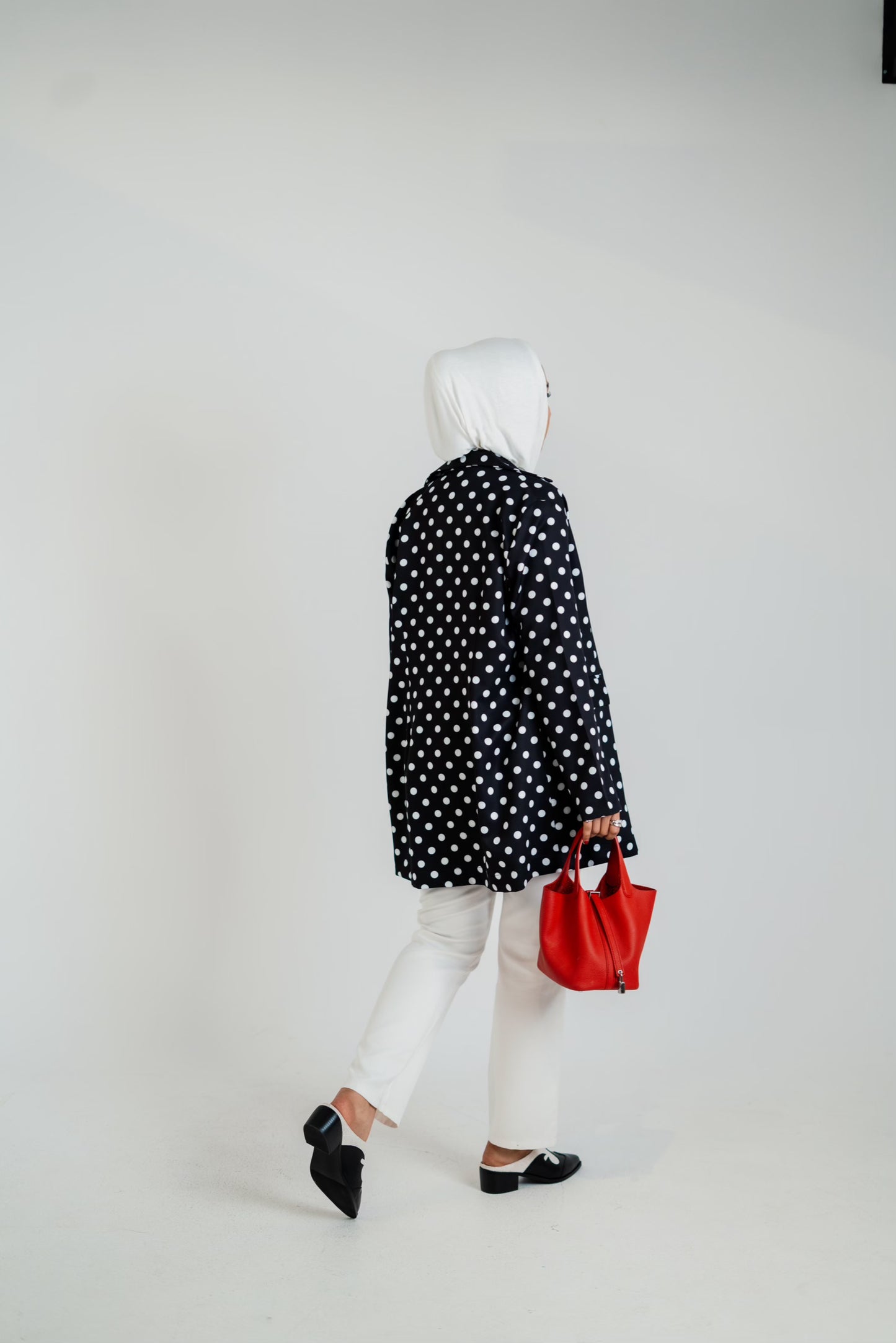 Polka Dot Blazer & Vest Set