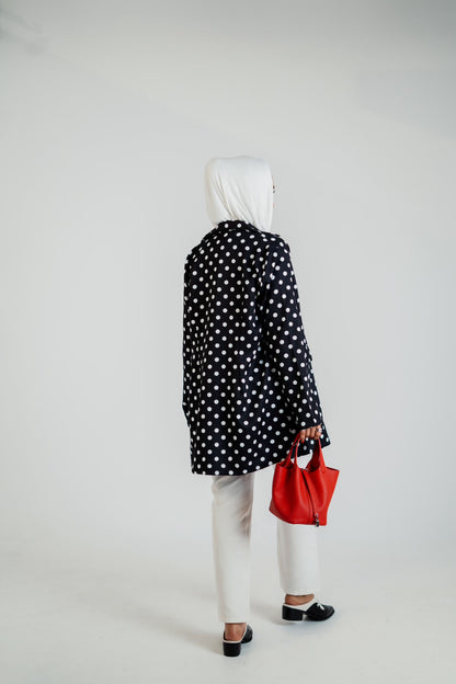 Polka Dot Blazer & Vest Set