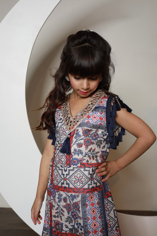 Islamic pattern kaftan(Kids)